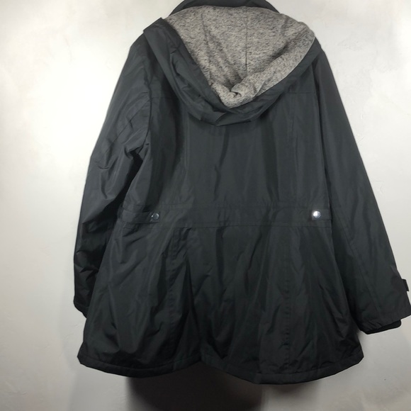 INTL Details black winter hooded jacket size 1X - Picture 9 of 13